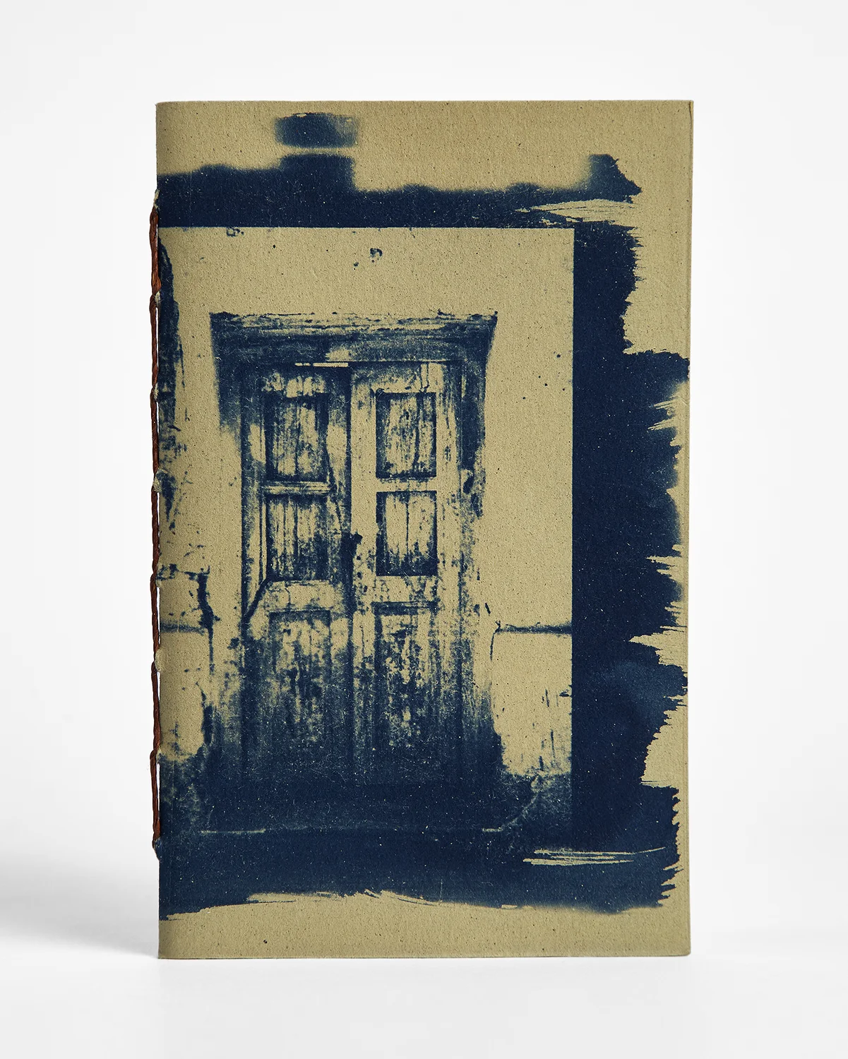 Libreta cianotipia serie Puertas portada 4